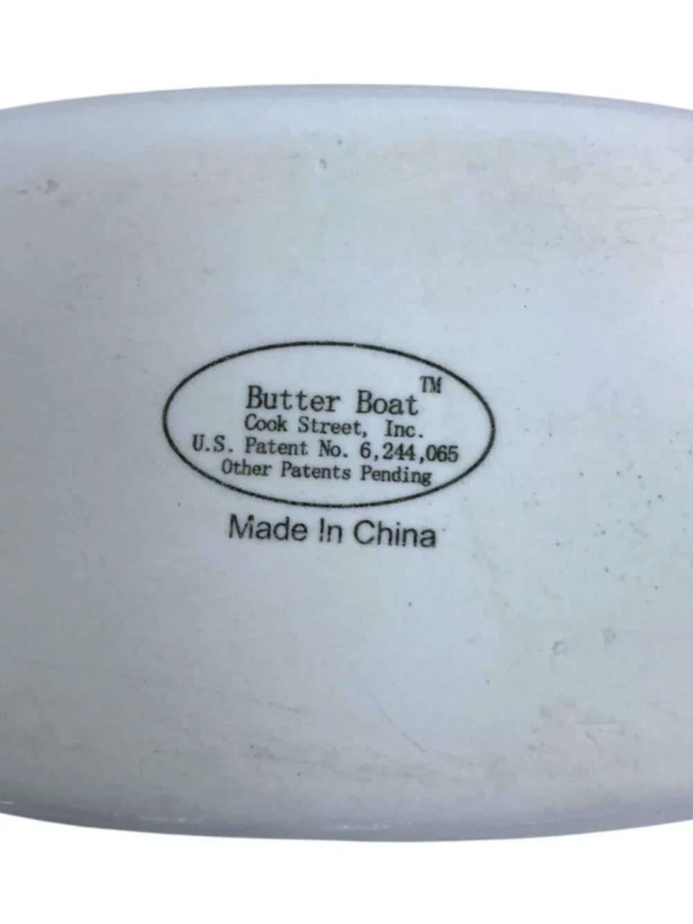 French Covered Butter Bell Dish White Multicolor Fruit 3 Piece Cook St Vintage